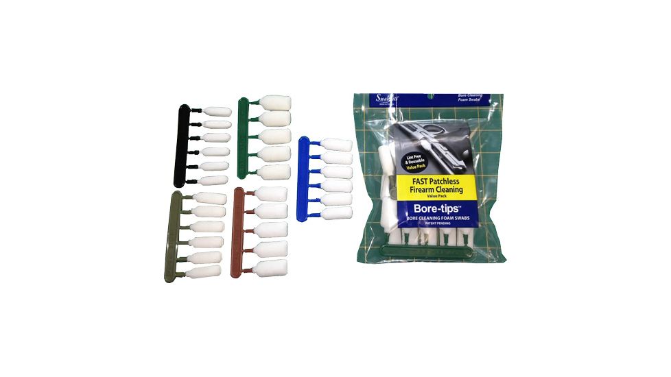 Swab-Its Multi-Size Gun Cleaning Value-Pack for .22cal, .30cal, .357cal, .40cal, .45cal Bore-tips, 417100