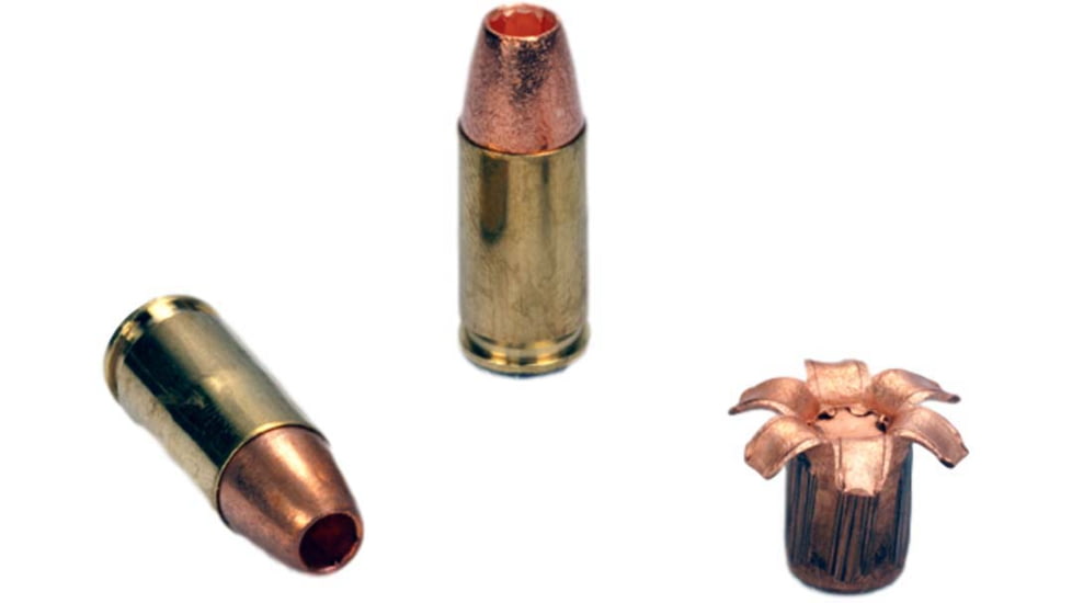 Super Vel Ammunition 1000 9mm Luger 115 grain Solid Copper Hollow Point Brass Cased Pistol Ammo, 20 Rounds, 911520H