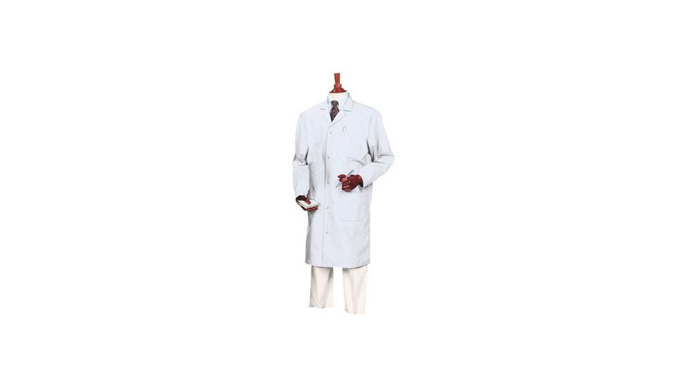Superior Uniform Unisex Microstat ESD Lab Coats, WORKLON 424-M White Short Coats