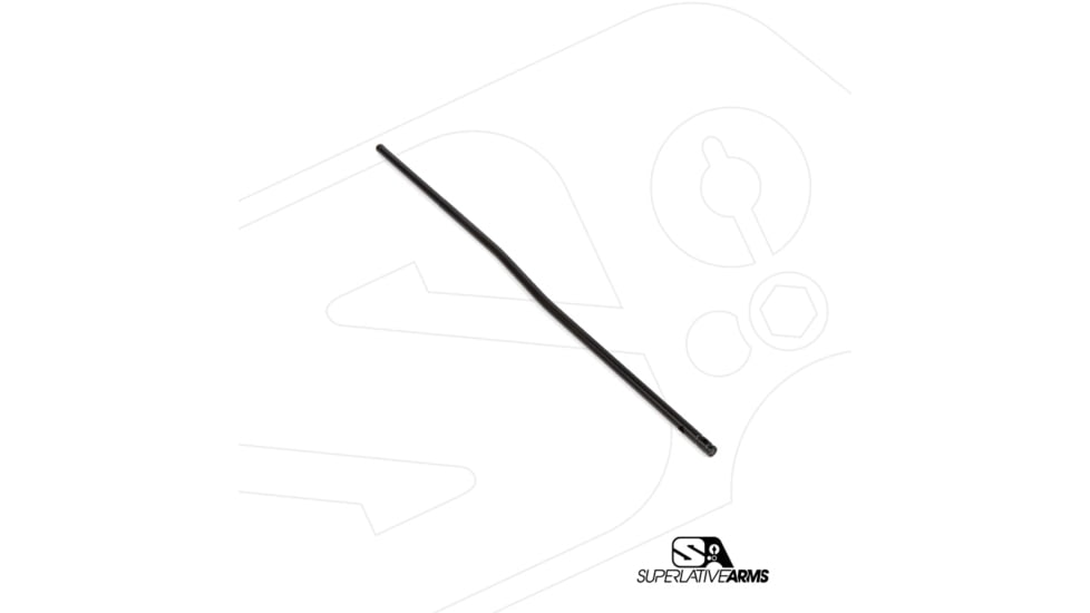 Superlative Arms Adjustable Gas Block DI Builders Kit, .750in Solid, Set Screw, Melonite, QPQ, DI Gas Block, Carbine Length, Melonite Gas Tube, Right Hand, Full Auto, Dark DLC Carrier, Black, SABO-DI-RFD-CM750SM