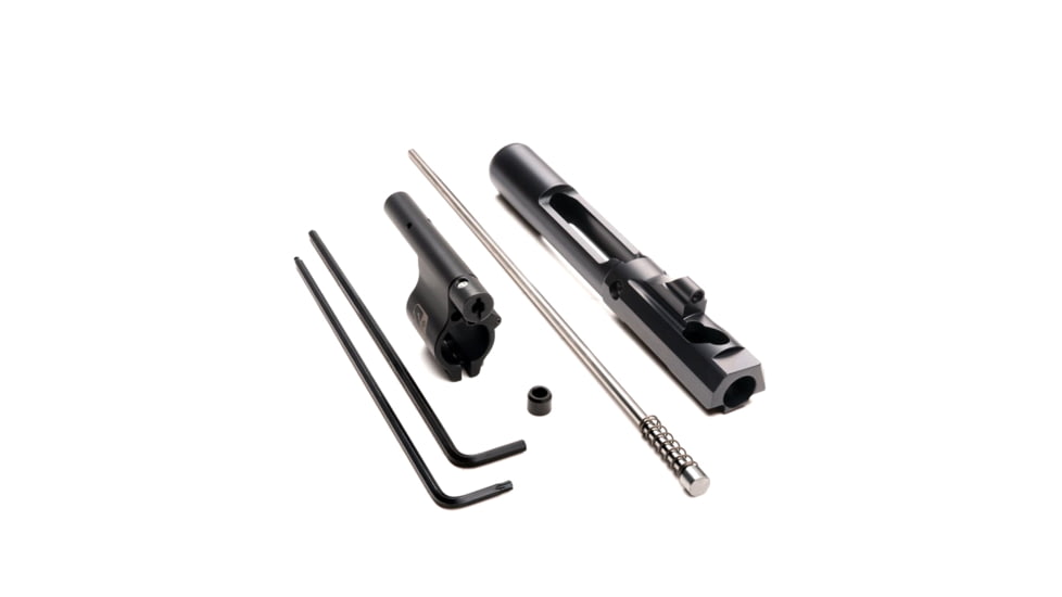 Superlative Arms AR-15 .625in Clamp On Adjustable Piston System, Clamp On, Melonite, QPQ, Piston Gas Block, Mid Length Op Rod, Left Hand, Full Auto, Dark DLC Carrier, Black, SABO-PS-LFD-M625CM
