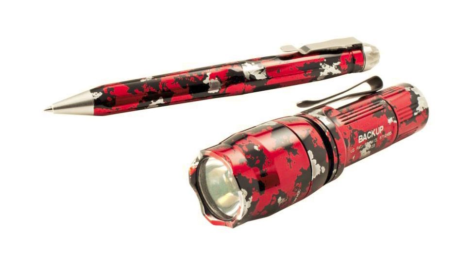 SureFire 30th Anniversary Gift Set - E1B Backup flashlight and SureFire Pen 1, wooden gift box