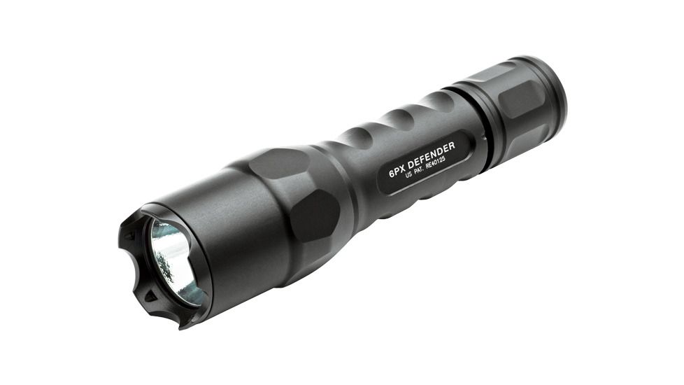 Surefire 6PX Defender Flashlight, Black, 320 Lumens, 5.2" 6PXD-C-BK