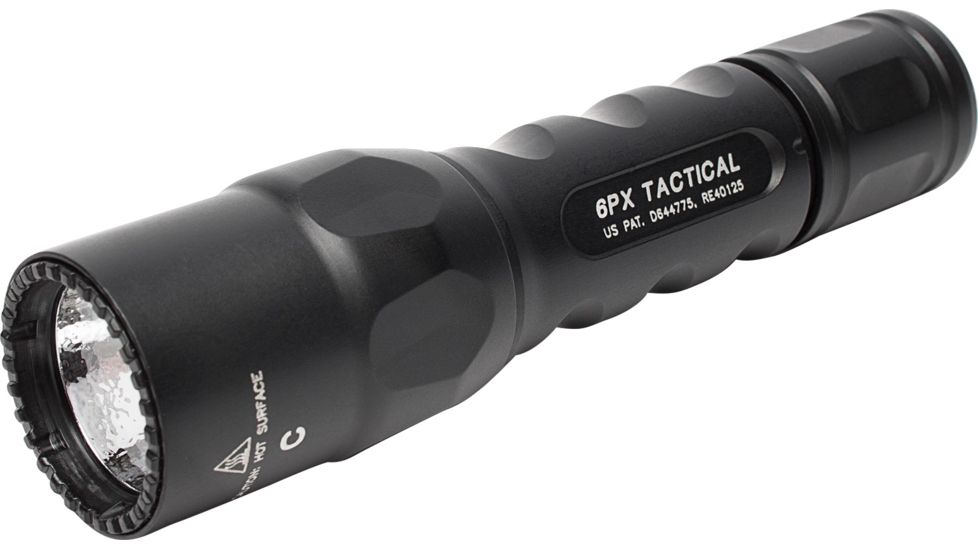 SureFire 6PX Tactical, Single Stage 320 Lm Led Flashlight, Black, 6PX-C-BK-320