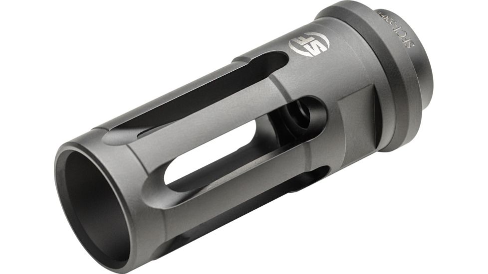 SureFire Closed Tine Flash Hider For M4/M16/Ar Variants, Serves As Suppressor Adapter For Socom 5.56 Suppressors, Black, SFCT-556-1/2-28