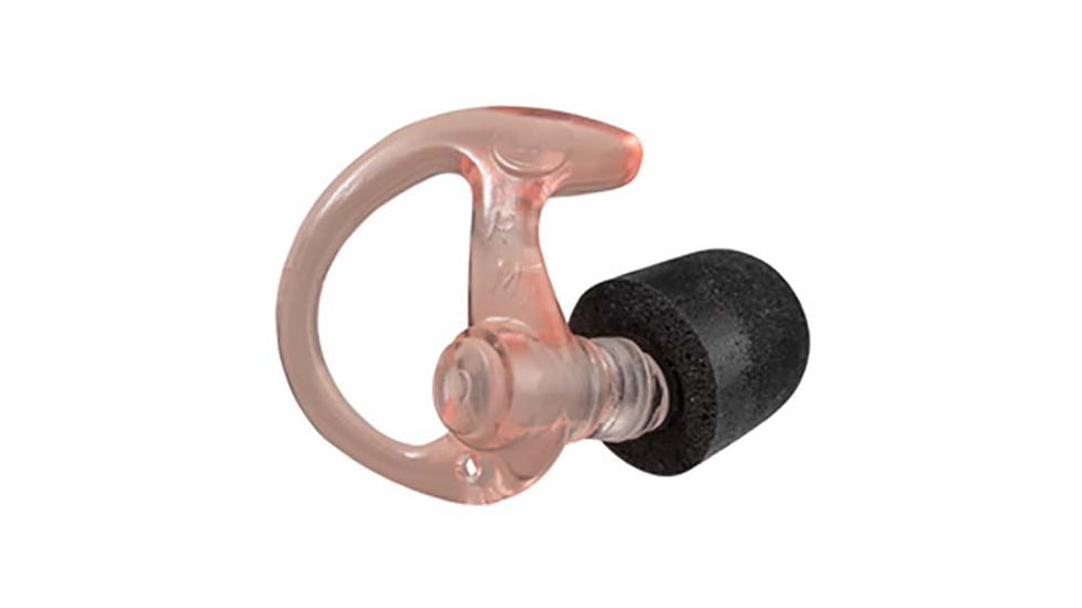 SureFire COMPLY FOAM TIPPED, FULL BLOCK EARPLUGS, MEDIUM, 25 PAIR, CLEAR, Clear, Medium, EP10-MPR-BULK