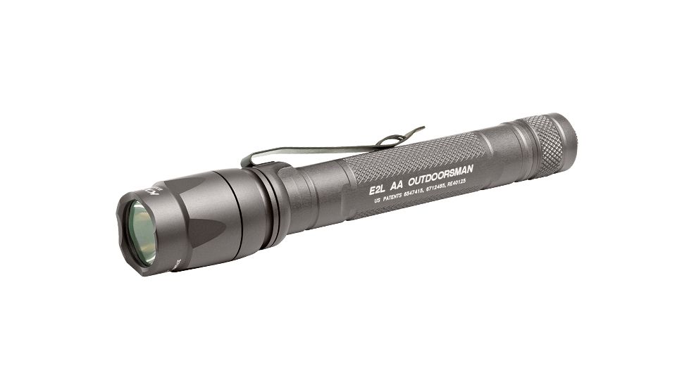 Surefire E2L AA Outdoorsman Dual Output 80 Lumen LED Light, Hard Anodized E2LAA-HA-WH