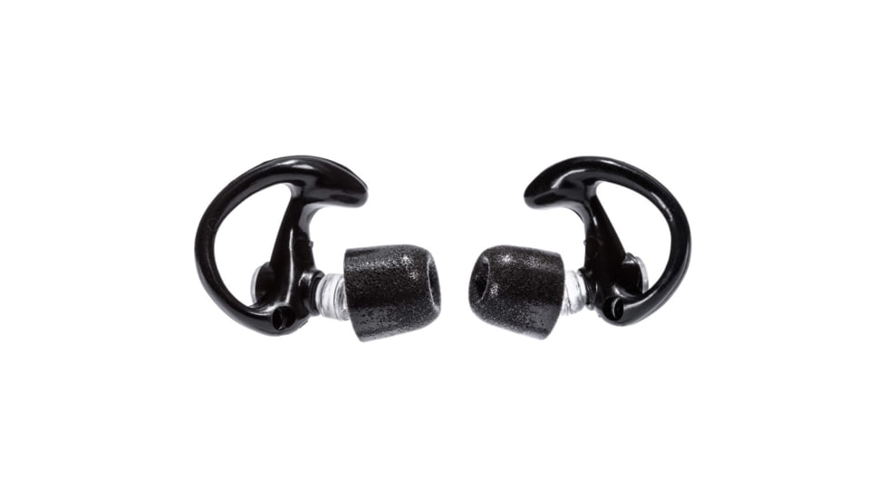 SureFire EP10 Sonic Defenders Ultra Max Full-Block Foam-Tipped Earplugs - 1 Pair, Black, Large EP10-BK-LPR