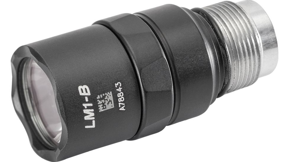 SureFire Forend Weapon Light LED Conversion Bezel Assembly, 500 Lumens, 3V, Single Output, 600/900 Series, Black LM1-B-BK