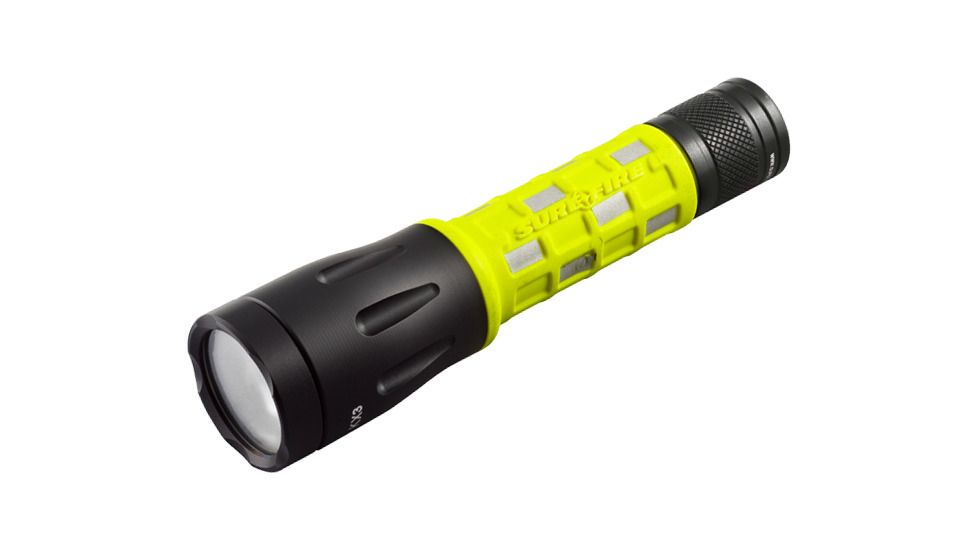 SureFire G2X Fire Rescue Single-Output 200 Lumens LED Flashlight, Yellow G2X-A-FYL