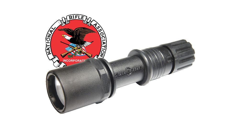 Surefire Official NRA CombatLight Nitrolon Flashlight, Black G2Z-BK-NR