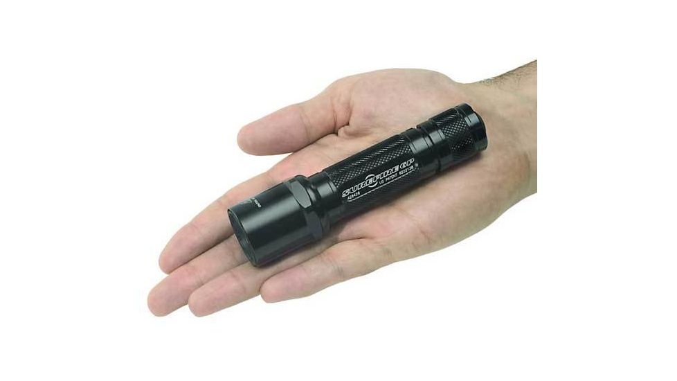 Surefire Classic Compact Black Flashlight, Black, Nylon Case 6P-BK-CB