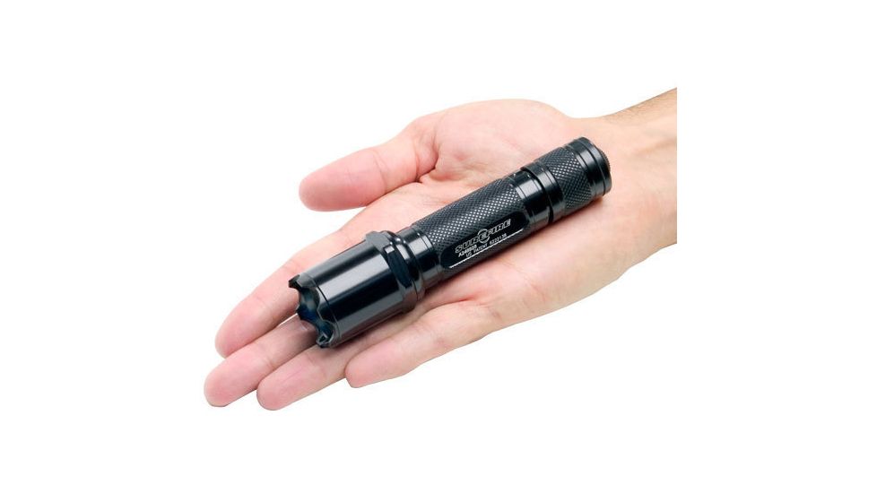 SureFire 6P D Tactical Defender Flashlight 6PD-Black in the palm