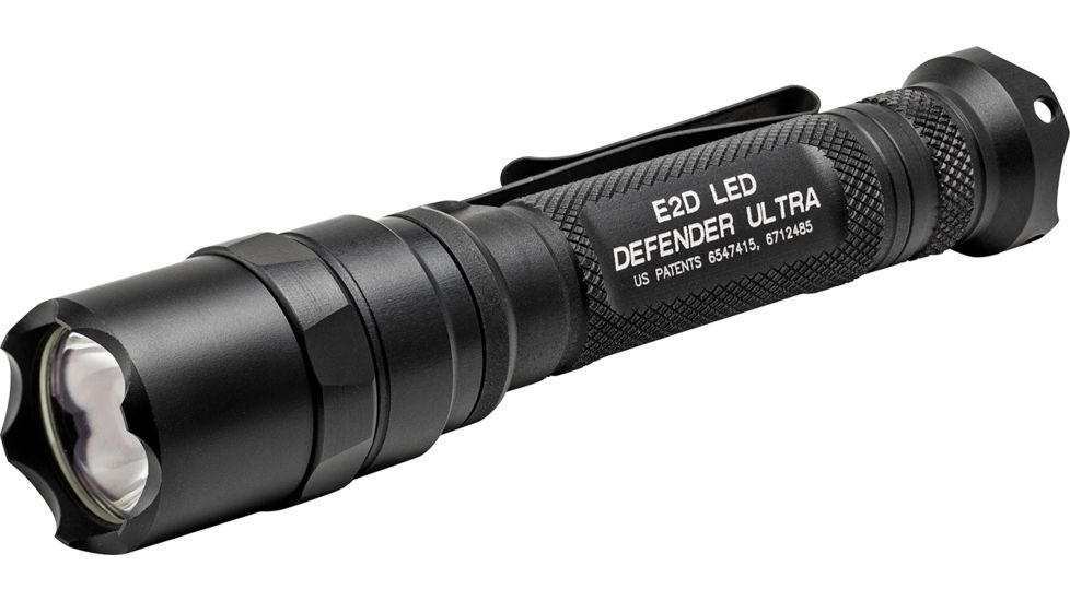 SureFire LED Flashlight, E2D Defender Tactical, Single Output, 1000 Lumens, Black E2DLU-T
