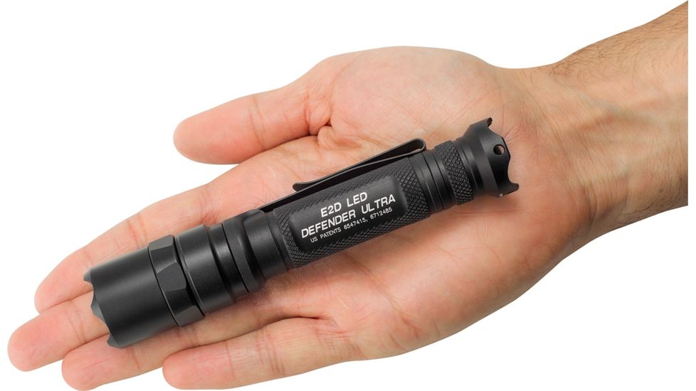 SureFire LED Flashlight, E2D Defender Tactical, Single Output, 1000 Lumens, Black E2DLU-T