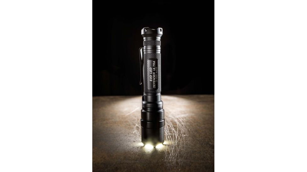 SureFire LED Flashlight, E2D Defender Tactical, Single Output, 1000 Lumens, Black E2DLU-T