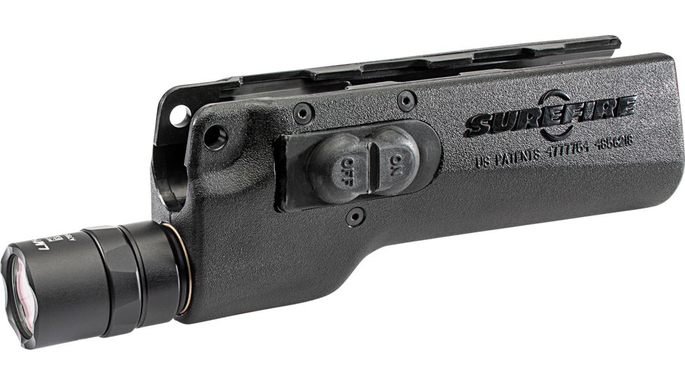 SureFire LED Weapon Light w/1 Switch, CR123A, 500 Lumens, Black, 328LMF-B