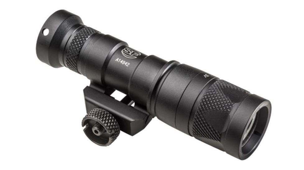 SureFire M300 Mini Scout Light LED Weapon Light, CR123A, IR/White, 250 Lumens, Black, M300V-B-Z68-BK