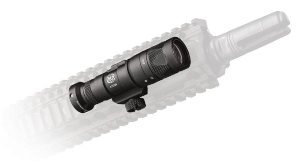 SureFire M300 Mini Scout Light LED Weapon Light, CR123A, IR/White, 250 Lumens, Black, M300V-B-Z68-BK