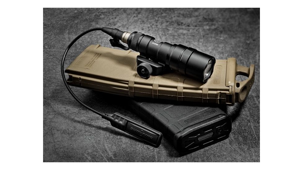 SureFire M300C Mini Scout Light, 3V, 300 Lumens , Includes 7" Tape Switch, Black M300C-BK
