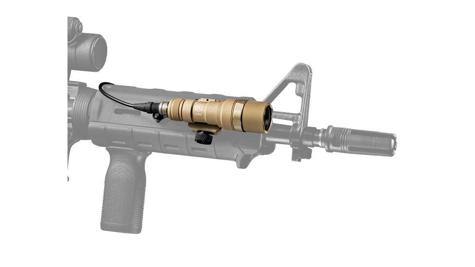 SureFire M300C Mini Scout Light, 3V, 300 Lumens , Includes 7" Tape Switch, Tan M300C-TN