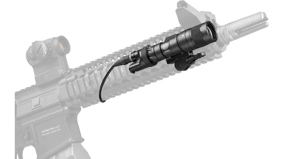 SureFire M323V Vamprie Scout LED and IR Weapon Light, 250 Lumens, Black, M323V-BK