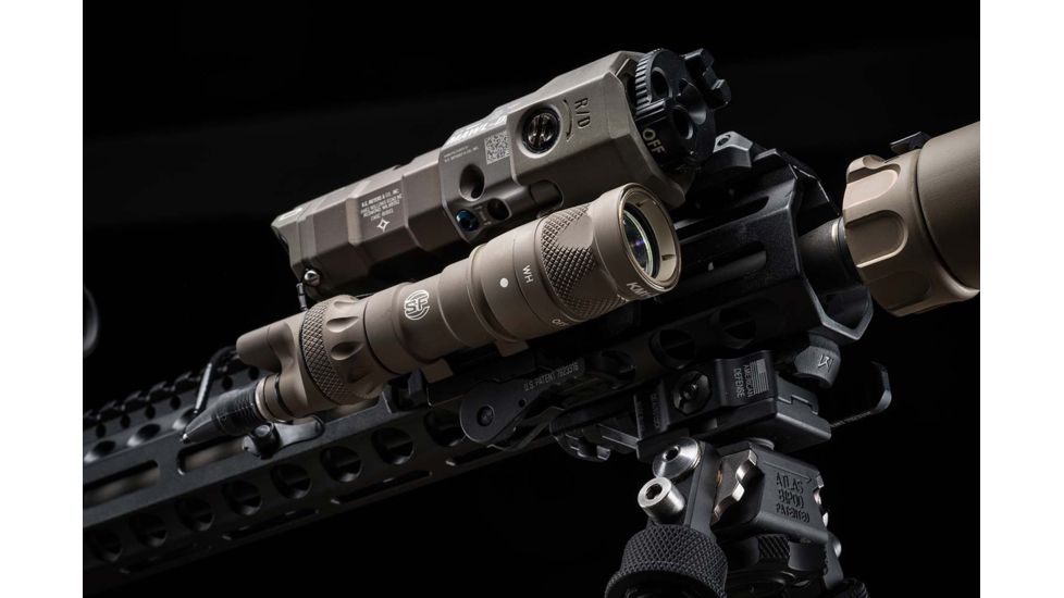 SureFire M323V Vamprie Scout LED and IR Weapon Light, 250 Lumens, Tan, M323V-TN