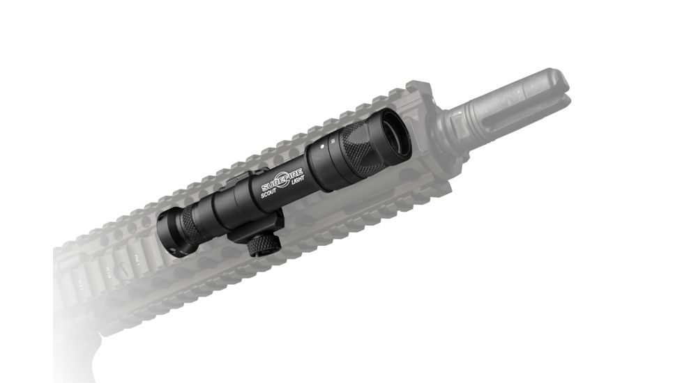 SureFire Scout LED Weapon Light, CR123A, RM45 Mount,White light and infrared, 350 Lumens, Black, M611V-BK