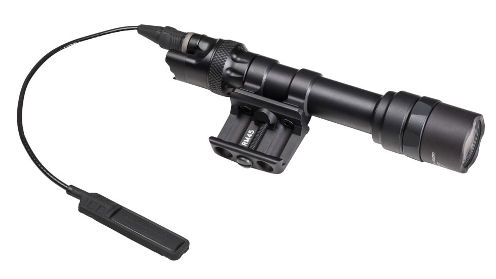 SureFire M612 Ultra Scout LED Weapon Light, 123A, White, 1000 Lumens, Black, M612U-BK