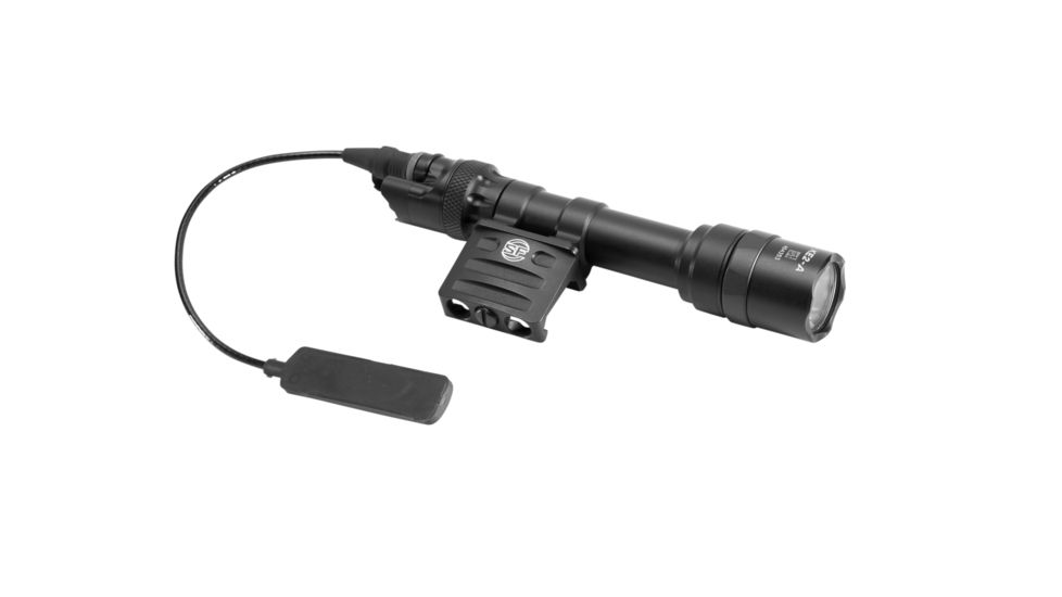 SureFire M612 Ultra Scout LED Weapon Light, 123A, White, 1000 Lumens, Black, M612U-BK
