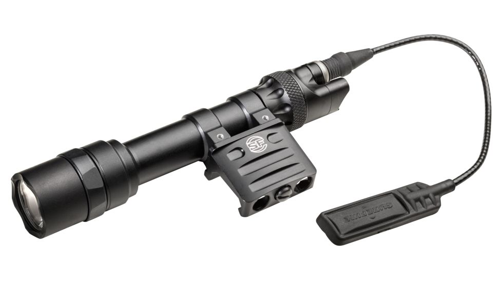 SureFire M612 Ultra Scout LED Weapon Light, 123A, White, 1000 Lumens, Black, M612U-BK