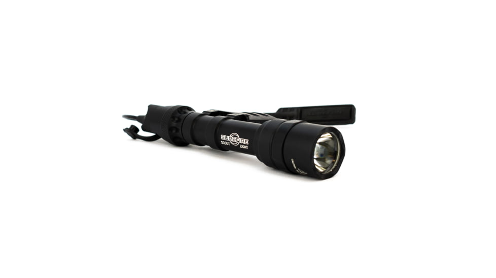 SureFire M612 Ultra Scout LED Weapon Light, 123A, White, 1000 Lumens, Black, M612U-BK