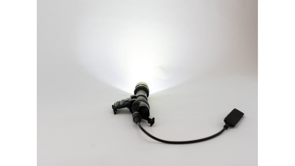 SureFire M612 Ultra Scout LED Weapon Light, 123A, White, 1000 Lumens, Black, M612U-BK