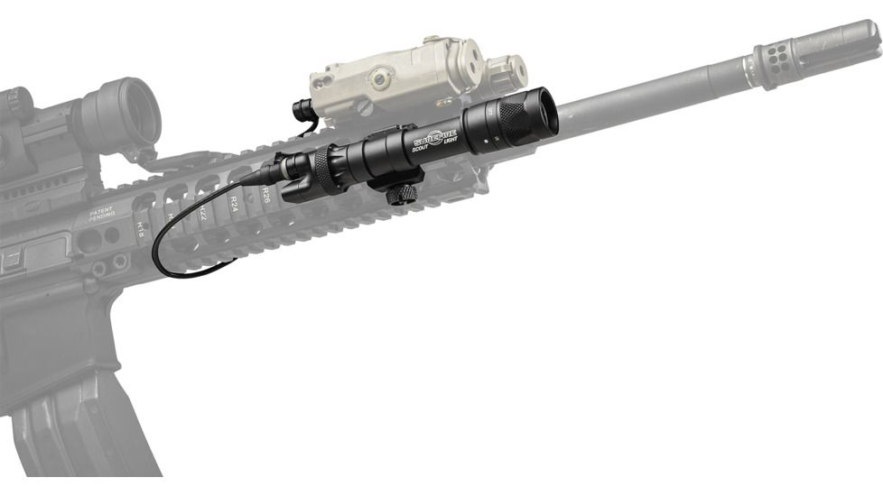 SureFire M623V Vampire Scout LED and IR Weapon Light, White, 350 Lumens, Black, M623V-BK