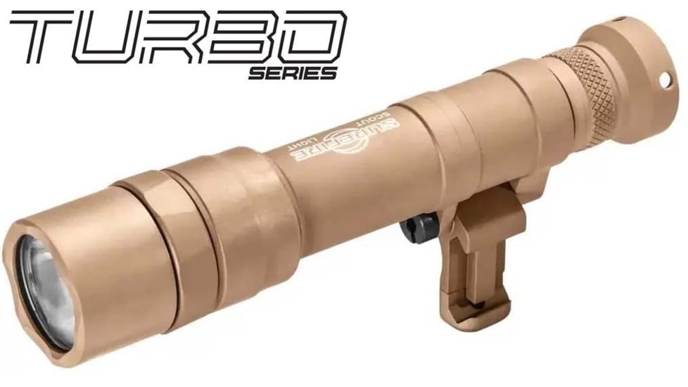 SureFire M640DFT-PRO Turbo Series 18350/123A High Candela 6-Volt Dual Fuel Scout Pro LED Weapon Light, 123A, 550 Lumens, Tan, M640DFT-TN-PRO