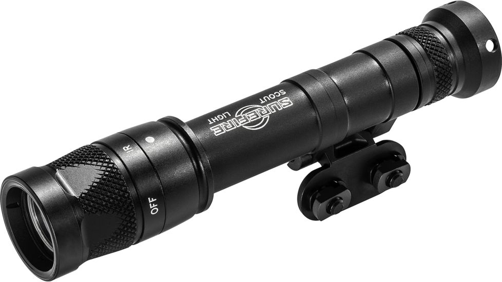 SureFire M640V Scout Light Pro IR/LED Weapon Light, CR123A, IR/White, 350 Lumens, Black, M640V-BK-PRO