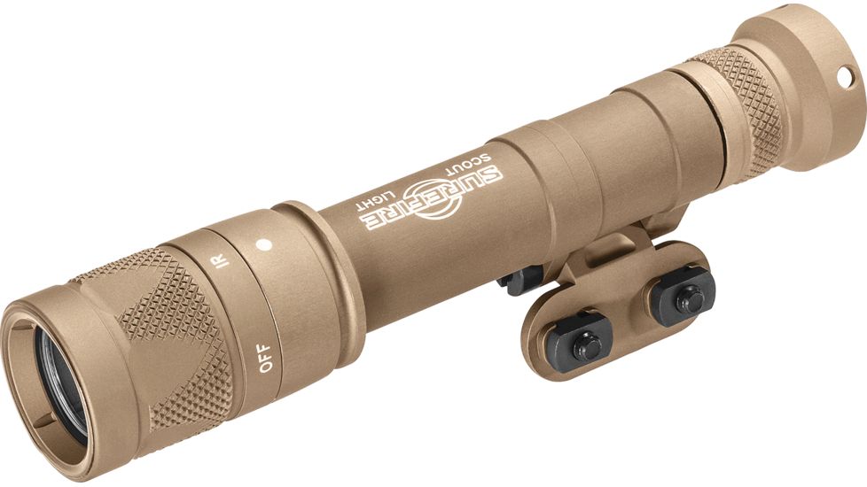 SureFire M640V Scout Light Pro IR/LED Weapon Light, CR123A, IR/White, 350 Lumens, Tan, M640V-TN-PRO