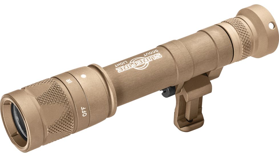 SureFire M640V Scout Light Pro IR/LED Weapon Light, CR123A, IR/White, 350 Lumens, Tan, M640V-TN-PRO