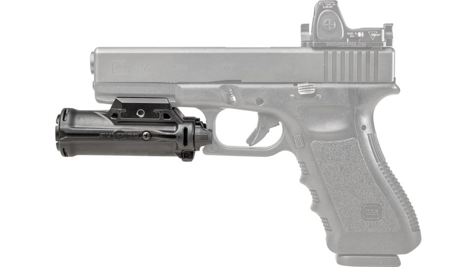 SureFire MasterFire Xh15 Weapon Light, 3V, Maxvision Beam, Universal/Picatinny Screw Rail Mount, 350 Lumens, Polymer, Constant On Toggle Switch Only, Black, XH15