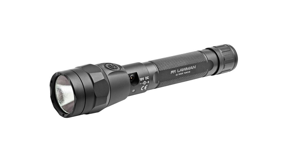 SureFire R1 Lawman Rechargeable Variable-Output LED Flashlight,1000 Lumens R1-B-BK