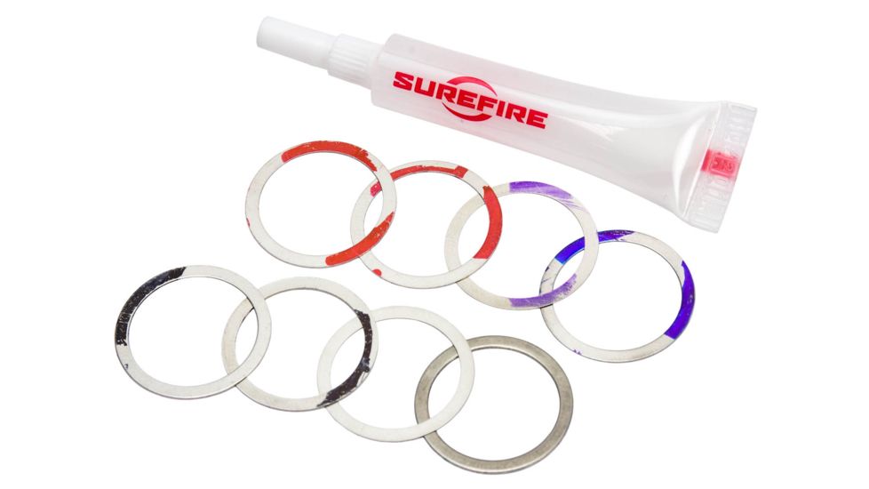 SureFire Replacement Shim Kit, FH762RC-5/8-24, .770 OD x .635 ID, Black, Z-70121