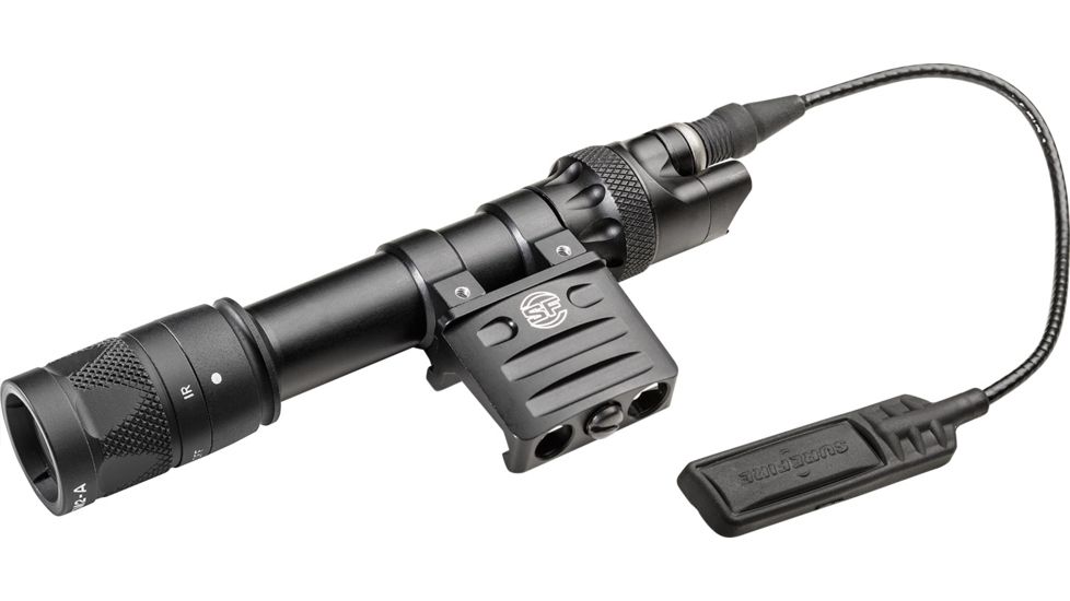SureFire Scout LED Weapon Light, CR123A, Picatinny, Weaver Attachment, White light and infrared, 350 Lumens, Black, M613V-BK