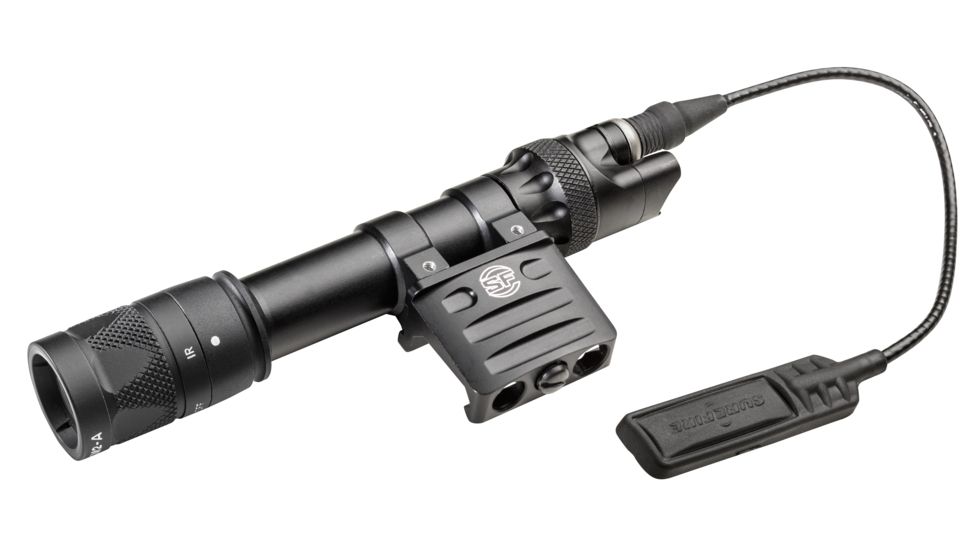 SureFire Scout LED Weapon Light, CR123A, RM45 Mount Attachment, White light and infrared, 350 Lumens, Black, M612V-BK