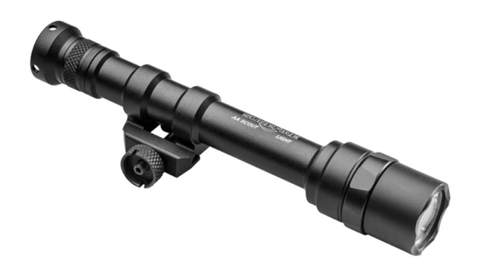 SureFire M600AA Scout Light Rail-Mountable LED Weapon Light, AA, 220 Lumens, Black , M600AA-BK