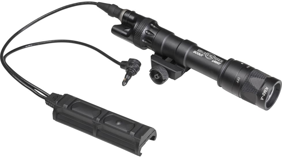 SureFire Scout LED Weapon Light, CR123A, Screw Attachment, White light and infrared, 350 Lumens, Black, M603V-BK