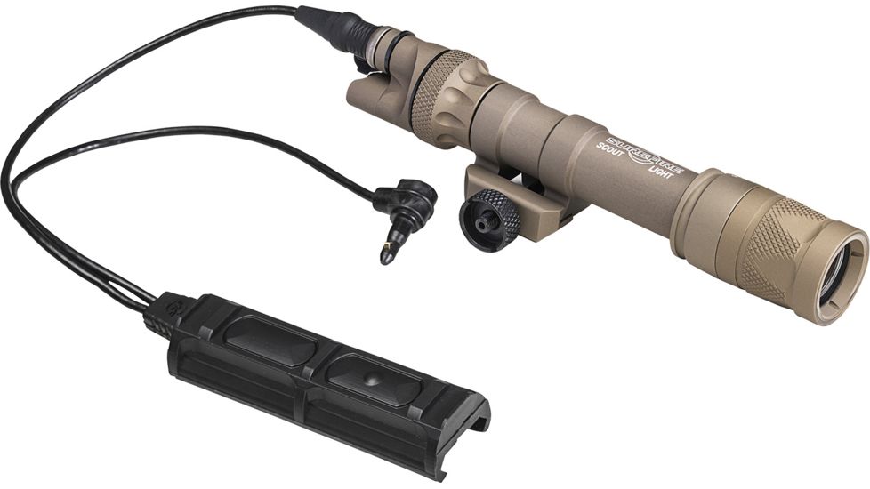 SureFire Scout LED Weapon Light, CR123A, Screw Attachment, White light and infrared, 350 Lumens, Tan, M603V-TN