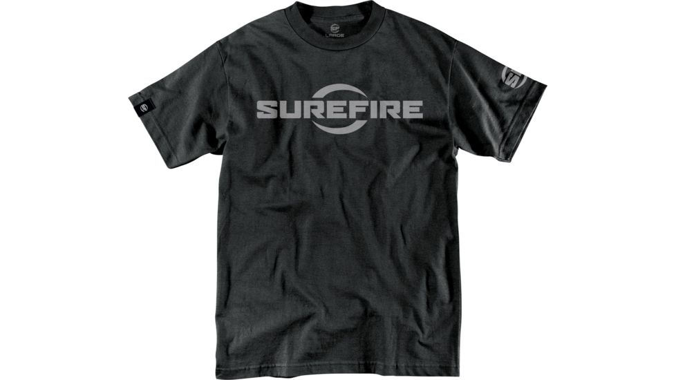 SureFire SF Logo T-Shirt - Men's, 100% Cotton, Black, 3XL, SST-SFL-BK-3XL