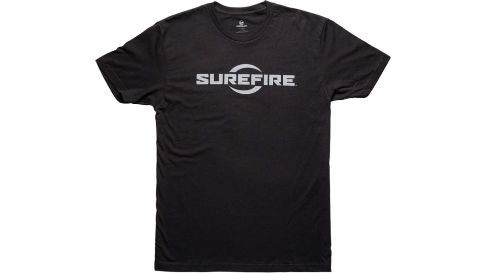 SureFire SF Logo T-Shirt - Men's, 100% Cotton, Black, Small, SST-SFL-BK-S
