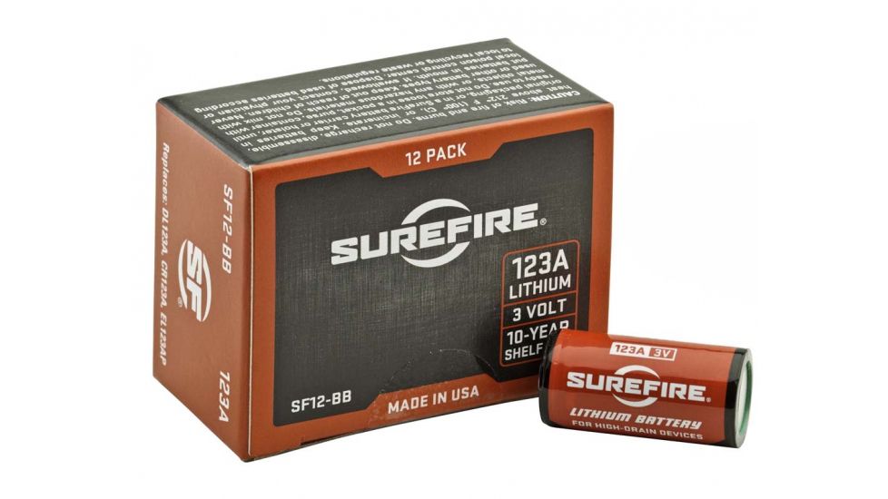 SureFire SF123A Bulk Box, 38400 Ea. 3 Volt Lithium Batteries
