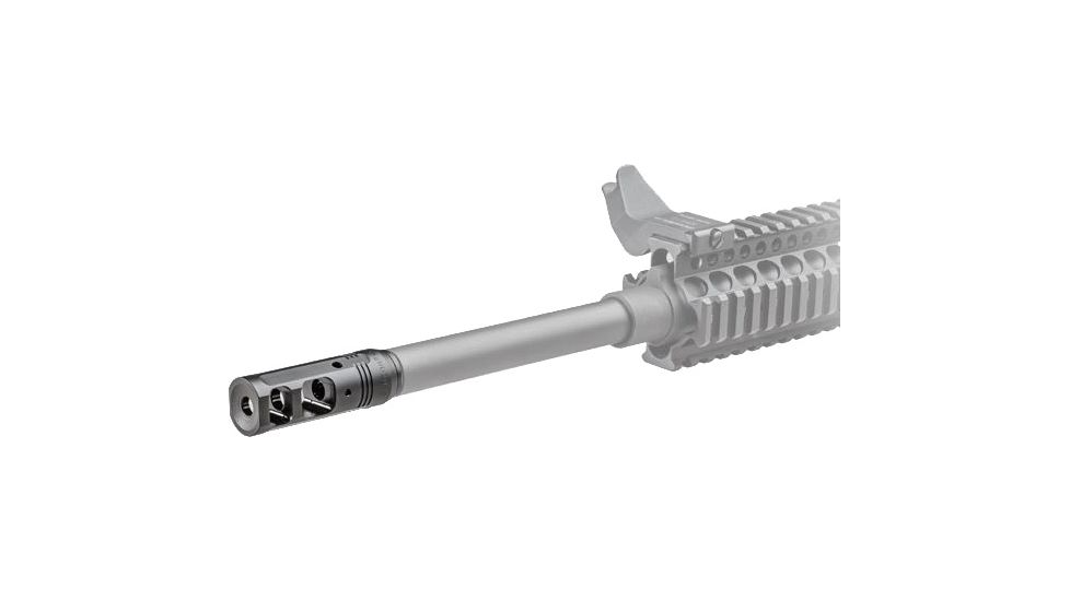 SureFire SFR ProComp Muzzle Brake/Stand-Alone Model Adapter 5.56mm 1/2-28 TPI Black Melonite Finish